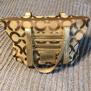 Limited Edition Poppy Signature OP Art Glam Tote